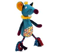 Nobby Plush Mouse with Rope 41 cm