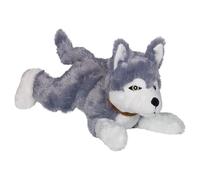 Nobby Plush Lying Husky, 35 Cm, Soft Plush With Squeaker For Dogs