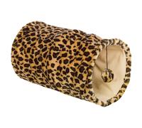 Nobby Plush Tunnel, Leopard/Beige