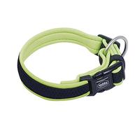 Nobby Preno Mesh Dog Collar, 25 - 35 cm/15 - 20 mm, Neon Yellow