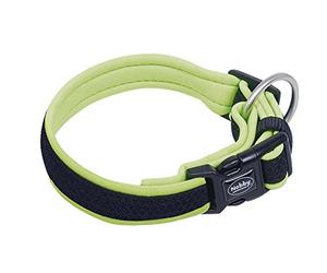 Nobby Preno Mesh Dog Collar, 30 - 45 cm/20 - 25 mm, Neon Yellow