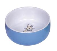 Nobby Rabbit Rodent Ceramic Bowl Diameter 11 cm x 4.5 cm, blue-white