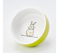 Nobby Rodent Ceramic Bowl Rabbit Green/White Diameter 11 cm x 4.5 cm Pack of 1