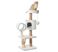 Nobby Runa Cat Tree 48 x 48 x 125 cm Mottled Grey/White