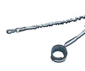 Nobby Schecker Elastic Jogging Lead Roap with Hand Strap for Dog, 100/150 cm x 25 mm, Black