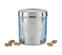 Nobby Snack Container Stainless Steel Set 1.1L & 1.5L With Paw Print For Dogs