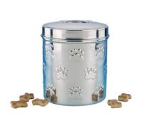 Nobby Snack Container Stainless Steel Set 1.1L & 1.5L With Paw Print For Dogs