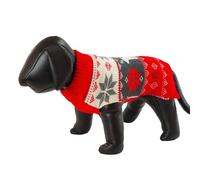 Nobby Snowflake Dog Jumper, Red, 45 cm