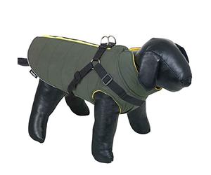 Nobby Sobak 65552 Dog Coat 2 in 1 Olive Yellow 80 cm