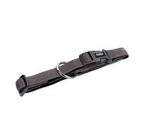 Nobby Soft Grip Dog Collar, 25-35 cm/15 mm, Dark Grey/Black