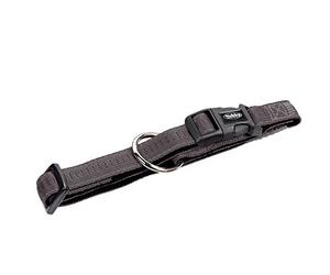 Nobby Soft Grip Dog Collar, 50-65 cm/25 mm, Dark Grey/Black