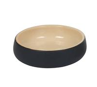 Nobby Soleno Ceramic Bowl, Black/Cream, Diameter 14 x 4.5 cm, 0.35 L, Pack of 1