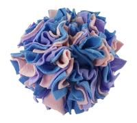Nobby Squeaky Snuff Ball Pink-Blue 15 cm Dog Treat Hide Toy