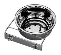 Nobby Stainless Steel Bowl With Mounting For Dogs And Cats, Ideal For On The Go