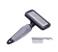 Nobby Starline Professional Grooming Range Slicker Brush with Cleaning Comb for Dog/ Cat, Medium