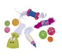 Nobby Starter Set Toy 10-Piece For Cats Kittens With Bell Rattle