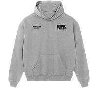 Nobby Stiles Logo Men's Hoodie - Gray / L