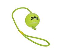 Nobby Tennis ball with throwing loop L 7.5 cm; rope 70 cm