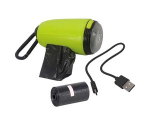 Nobby Tidyup Waste Bag Dispenser Blinky With LED, USB, Carabiner, Incl. 15 Bag