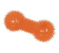 Nobby TPR Spiky Dumbbell, 15 cm, Orange