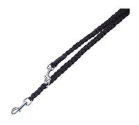 Nobby Training Lead Braided Black Nylon 3-fach Adjustable Dog Lead