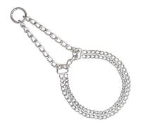 Nobby Chains Choker, Two Rows, 60 cm/ 3 mm, Chrome