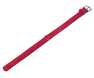 Nobby Velour collar grey (plum); 42 cm (33-39 cm); 19/21 mm