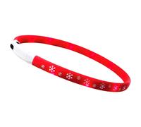 Nobby Xmas LED Light Tube Flake Red 65 cm Dog Visibility Night USB Battery