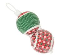 Nobby Xmas Tennis Ball M 6.3 cm 2 Net