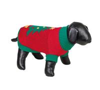 Nobby Xmas Tree Dog Jumper Red/Green 25 cm