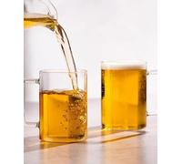 Nobel Borosil Vision Beer Mug Set, 500ml, 2 Pieces, Borosilicate Glass with Handle, Freezer Safe, Clear