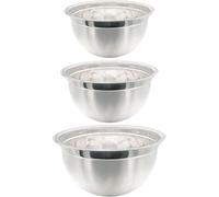 Nobel Professional Stainless Steel German Mixing Bowls Set of 3