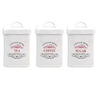 Nobel Vintage Home Canisters for Tea Coffee Sugar, biscuits, Cookies Wine Cooler, Ideal for Kitchen Storage (Tea Sugar Coffee)