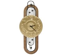 Beliani Wall Clock Nobelium 36 cm Metal, Grey
