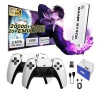 NOBES 2025 Upgraded Retro Game Console, Game Stick with 21000+ Classic Retro Games, Dual 2.4G Wireless Controller, Plug and Play Video Came Console for TV HDMI Output