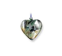 Nobile Glassware Mouth Blown August Birth Gem Heart 1697-17