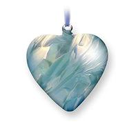 Nobile Glassware Mouth Blown March Birth Gem Heart 1692-17