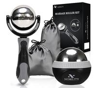 Nobility Massage Ball Roller- Ice Cold and Hot for Deep Tissue and Sore Muscle Relief of Stiffness and Stress, Body, Neck, Back, Foot, Plantar Fasciitis, Grey