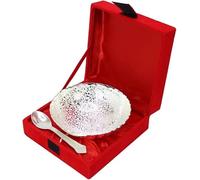 NOBILITY Silver Plated Bowl Spoon Set for Diwali Wedding Housewarming Return Gift Items 1 Set