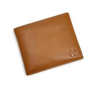 NOBILITY Wallet for Men Genuine Leather RFID Blocking Bifold Stylish Wallet With 2 ID Window Gift Items, Vintage Brown, Nobility Wallet for Men Genuine Leather