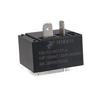 NOBIRTBSA 10pcs T93 DC12V 30A 4 Terminal SPST NO Miniature Power Coil Electromagnetic Relay
