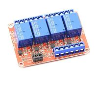 NOBIRTBSA 1Pcs Dc 5V 12V 24V 1/2/4/6/8 Channel Relay Module with Optocoupler Support Low Lever Trigger(4 Channels 12v)