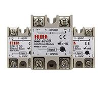 NOBIRTBSA Solid State Relay Module DC 5-60V SSR-10DD SSR-25DD SSR-40DD 10A 25A 40A Input 3-32V DC Output(SSR-40DD)