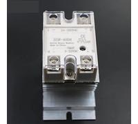 NOBIRTBSA SSR-40DA Solid State Relay Moudle SSR-40 DA 40A with Plastic Cover+1 Pc Aluminum Heat Sink Dissipation Radiator Combination 1Pcs