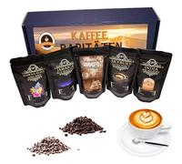 Noble and High Quality Gift Set - Five Exclusive Coffee Rarities Incl. Kopi Luwak Civit Coffee from Free Living Animals (Whole Bean) - Premium Coffee - Gentle and Freshly Roasted
