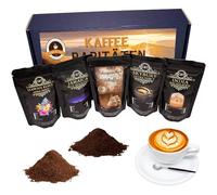 Noble And High Quality Gift Set - Five Exclusive Coffee Rarities Incl. Kopi Luwak Coffee From Free Living Animals (Ground) - Premium Coffee - Gentle And Freshly Roasted
