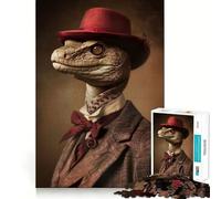 Noble Boss Suit Snake 1000 Piece Jigsaw Puzzles for Teenagers Jigsaw Memory Lift Light Relax Image Assembly (38x26cm)