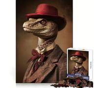 Noble Boss Suit Snake Jigsaw Puzzles for Adults1000 Pieces Strong Logic Toy Tension Relief Clear Edge Premium Gift (38x52cm)