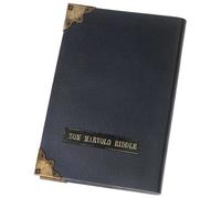 The Noble Collection Harry Potter Tom Riddle Diary - 8in (21cm) Journal Diary Replica - Includes Blank Pages & Metal Corner Plates - Harry Potter Film Set Movie Props Gifts Stationery