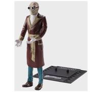 BendyFigs The Noble Collection Universal Monsters Invisible Man - 7.5in (19cm) Noble Toys Bendable Figure Posable Collectible Doll Figures With Stand